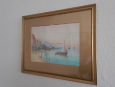 Signed Framed Watercolour Sailing Boat Scene by J chester, 55cm x 45cm