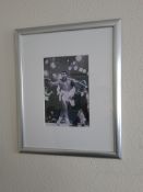 Two Framed Black & White Photos of Clay v Cooper, 18" x 22"