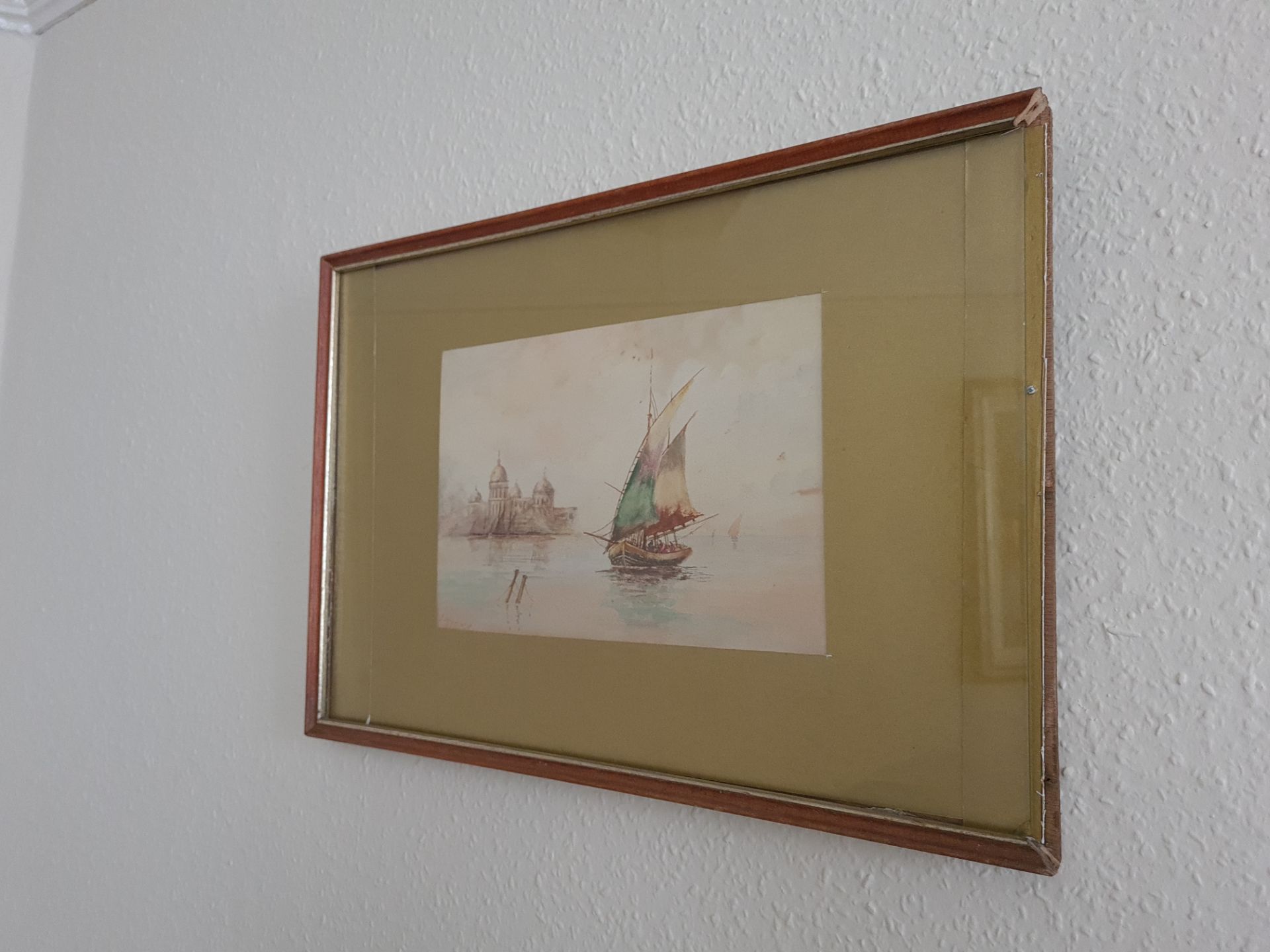 Signed Framed Watercolour Boat Scene by J Morgan, 46cm x 33cm - Image 2 of 4