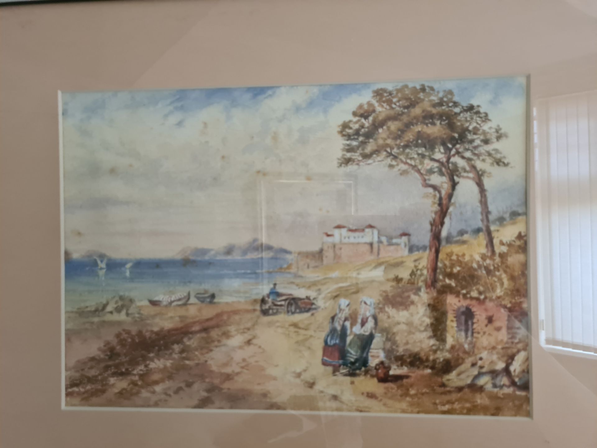 Signed Framed Watercolour 'Lake Como' Scene by TL Rotherham, 21cm x 31cm - Image 2 of 3