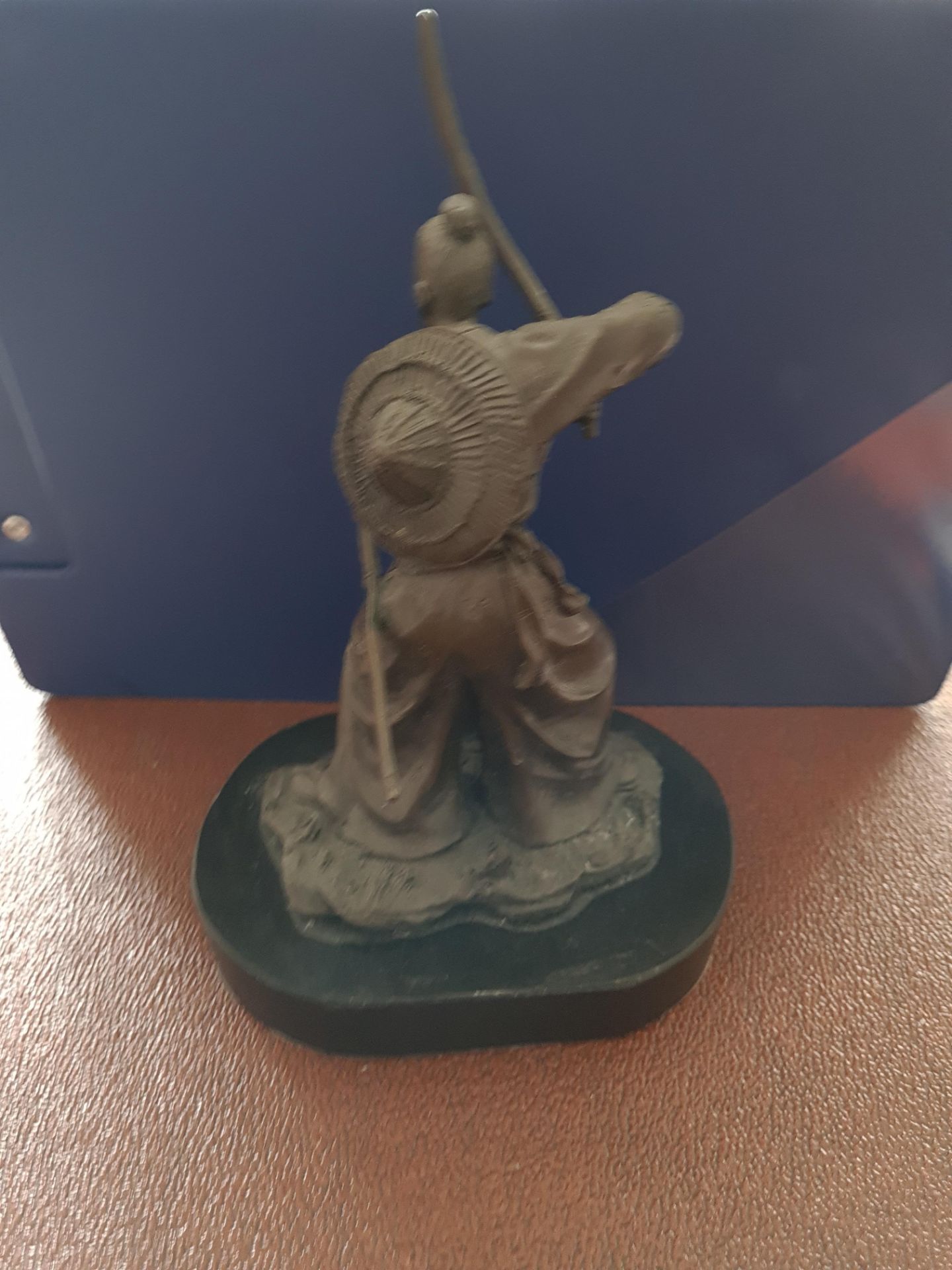 Small Bronze Figure, Samurai warrior, 9" high - Image 2 of 2