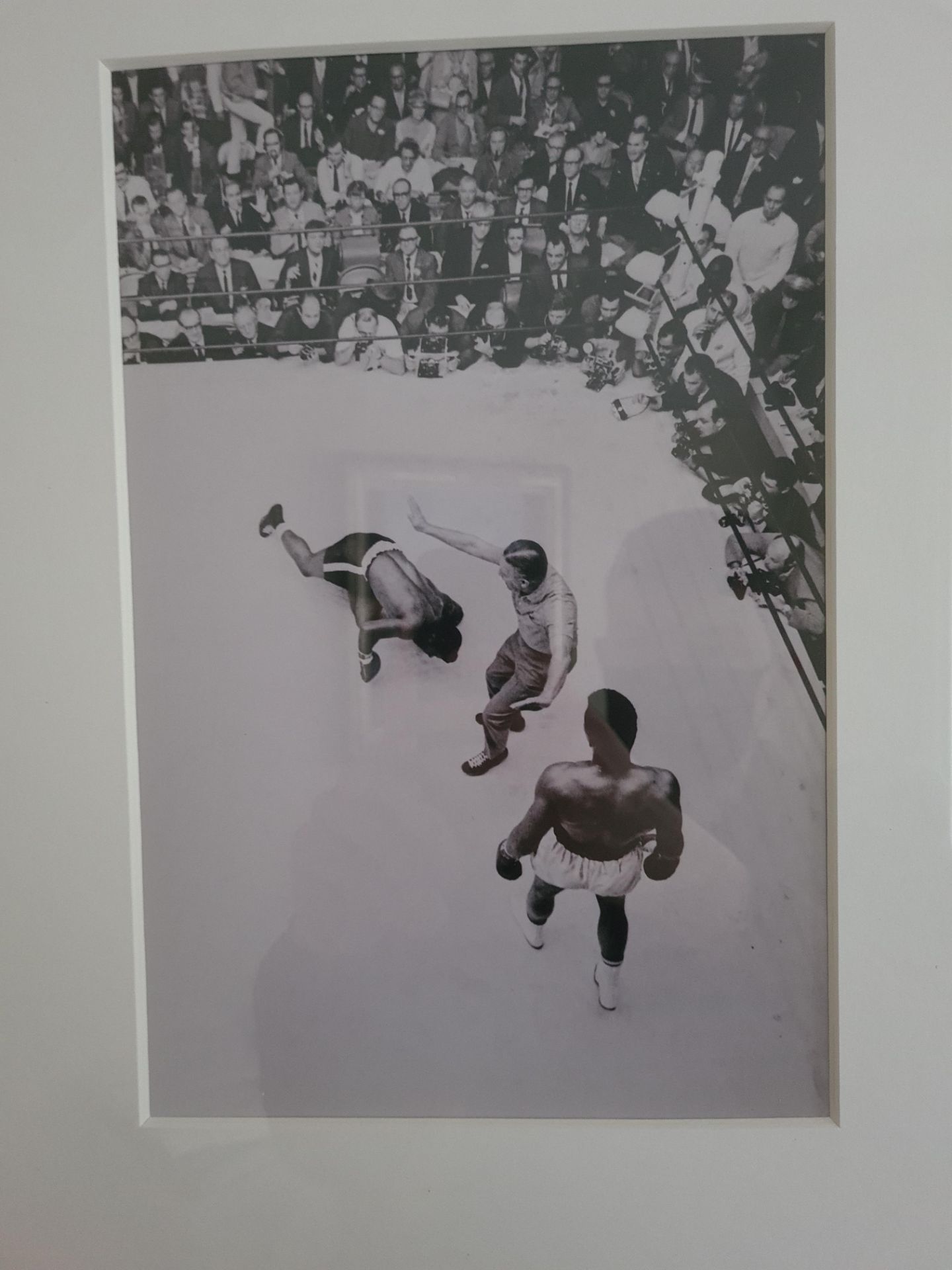 Two Framed Black & White Photos of Clay v Cooper, 18" x 22" - Image 4 of 4