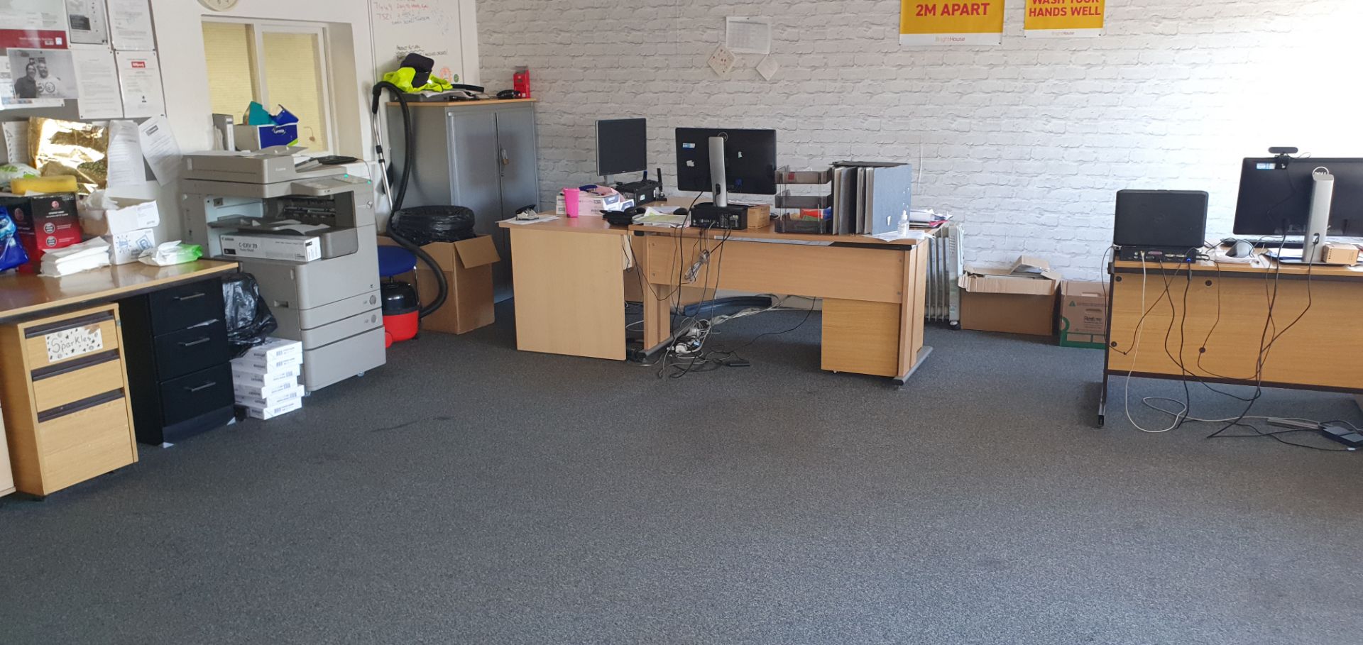 Contents of Office, including six desks, seven off