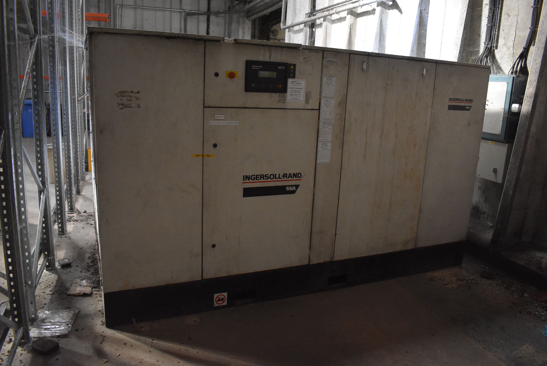 Ingersoll Rand SSR ML752S Package Air Compressor, serial no. 2500048, max. allowable working - Image 2 of 3