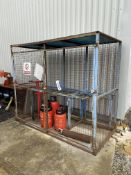 Bottle Storage Cage, approx. 2.5m x 1.2m x 2.15m high (bottle and trolley contents excluded) Lot