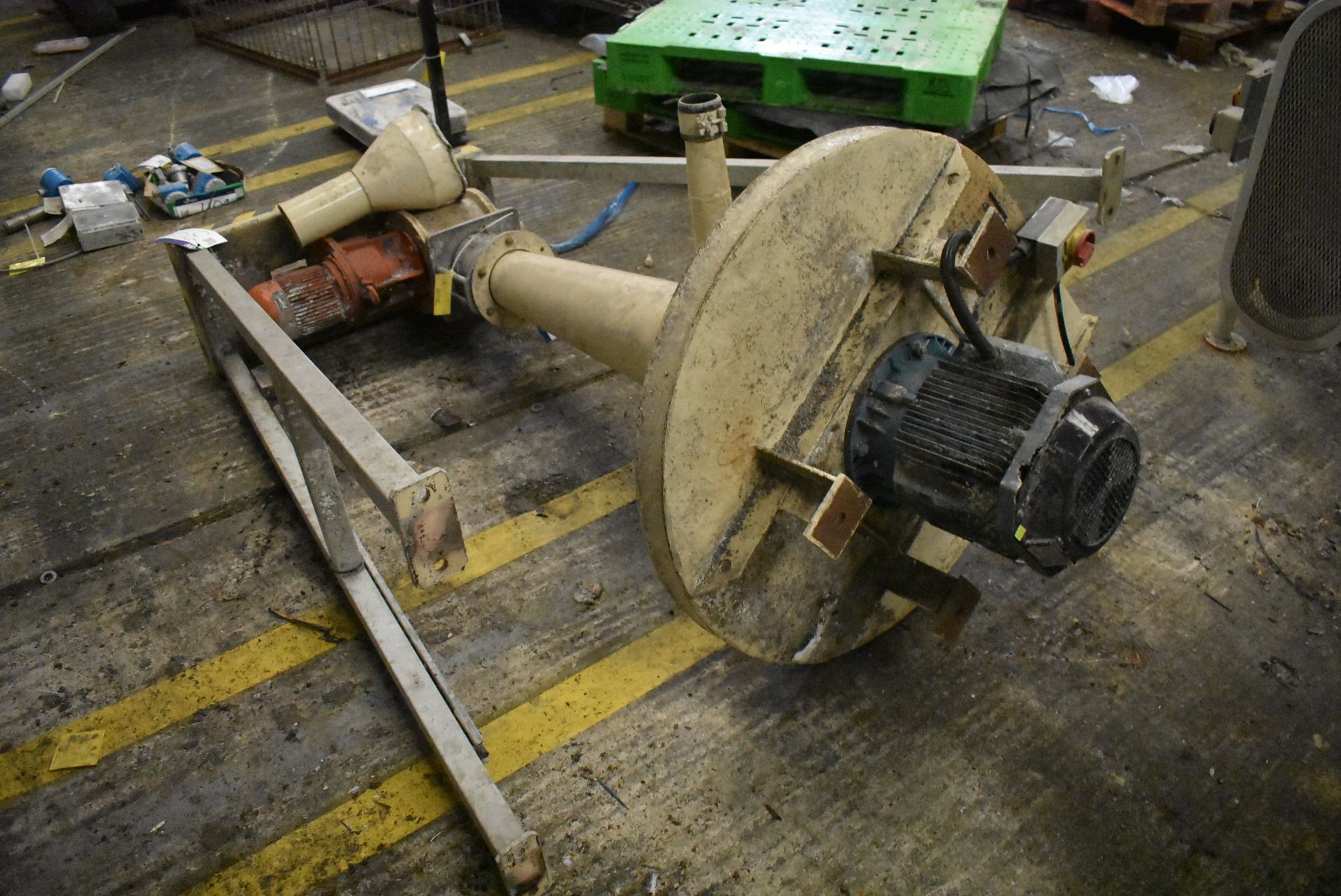 Buhler MPS12/19ME Rotary Seal, with 200mm cyclone receiver and top mounted fan (Offered for sale - Image 3 of 3