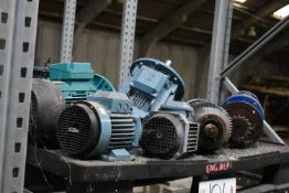 Assorted Electric Motors and Gearboxes, on pallet (Offered for sale on behalf of Jas Bowmans &