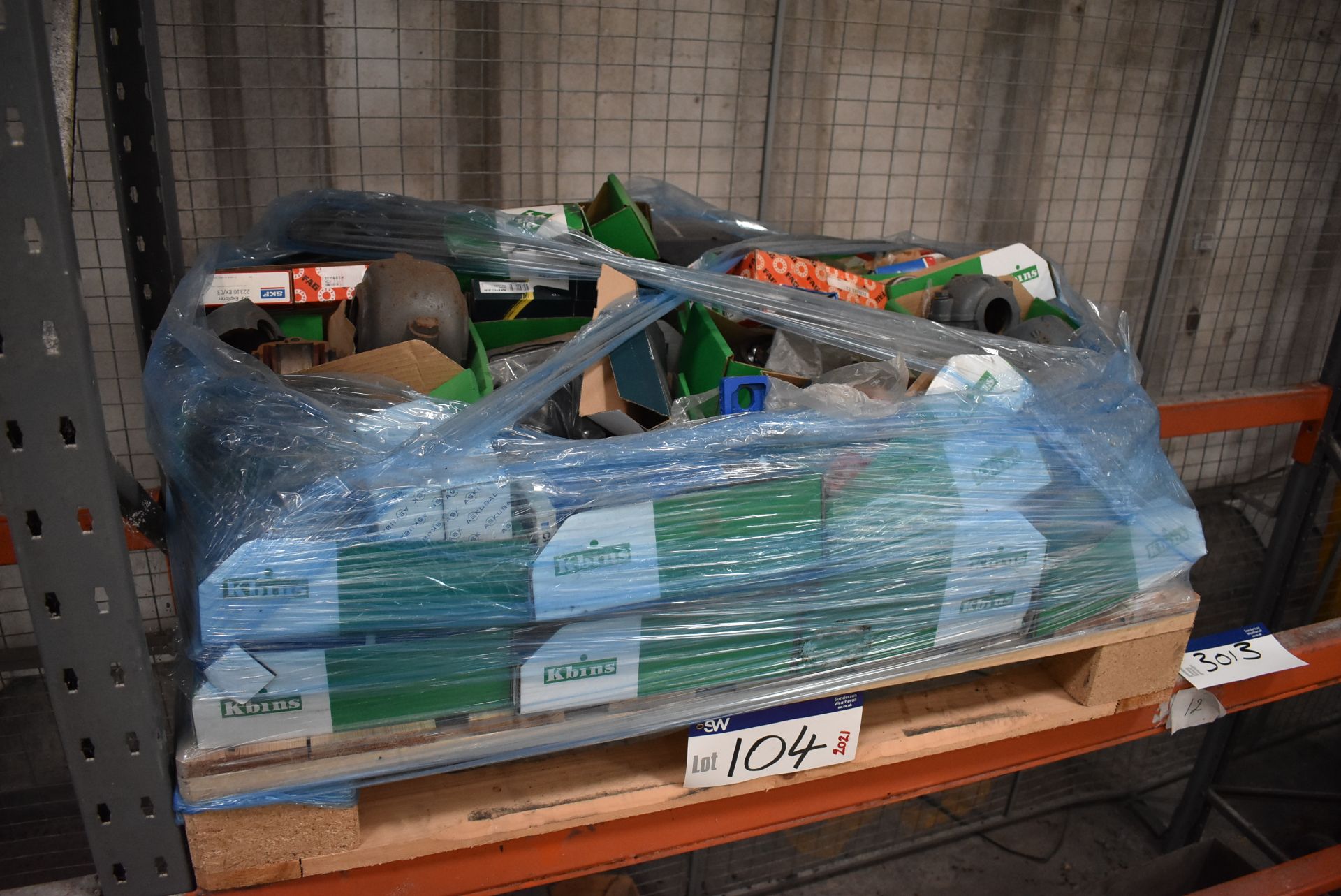 Spares, on four pallets, including Buhler (please contact Stephen Jepson +44 (0) 7801 904456 for