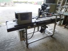Zebra Labelling Machine/ Conveyor, loading free of charge - yes, lot location - Wilberfoss, East