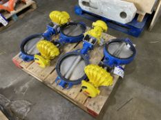 FOUR Pipe Center DN300 PNEUMATIC ACTUATED VALVES (understood to be unused) Lot located at the Gold