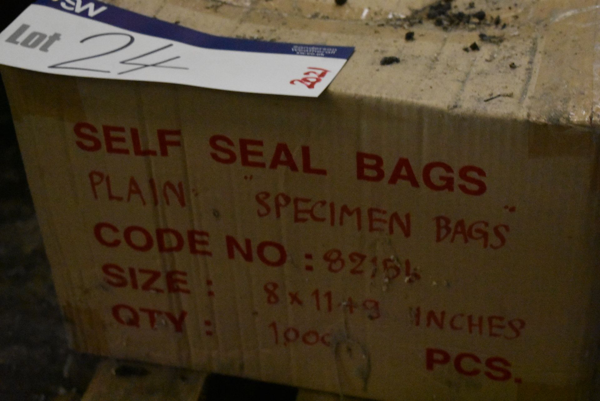 Five Boxes of Plain Specimen Self-Seal Bags, size 8 x 11+9in., approx. 1000 pieces in each box ( - Image 3 of 3