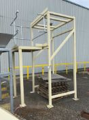 Fabricated Steel Stand & Inspection Platform, approx. 2.25m x 1.7m x 3.3m high overall Lot located