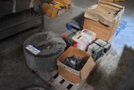 Filters and Assorted Equipment, on two pallets (Offered for sale on behalf of Jas Bowmans & Sons