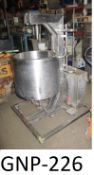 100L Stainless Steel Cone Bottom Tank, with stainless steel water jacket heated, with element the