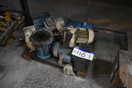 Electric Motors and Gearboxes, on pallet (Offered for sale on behalf of Jas Bowmans & Sons Ltd,