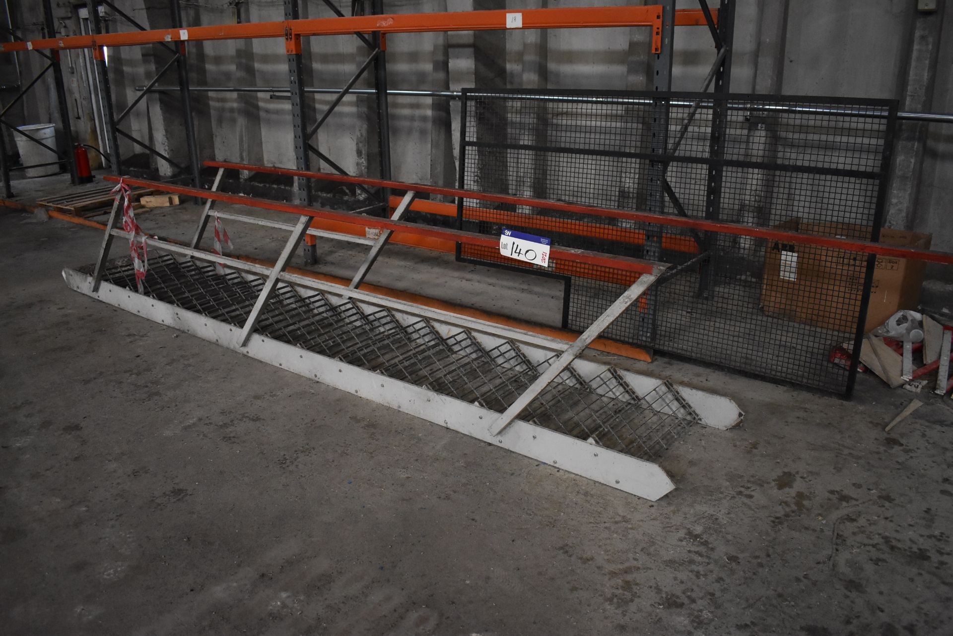 16 Tread Steel Staircase, approx. 4.7m long (Offered for sale on behalf of Jas Bowmans & Sons Ltd,