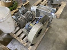 Two Geared Electric Motor Drives & Two Centrifugal Fans, on pallet Lot located at the Gold Line