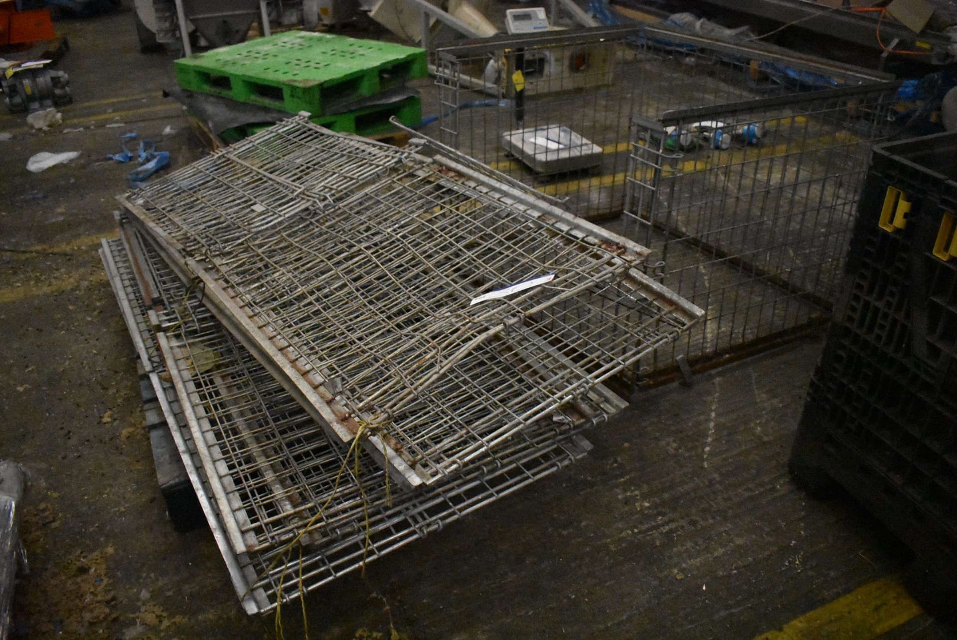 Approx. Four Foldable Wire Mesh Pallet Cages, each approx. 1.2m x 1m (Offered for sale on behalf