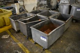 Six Assorted Steel and Stainless Steel Portable Tubs (Offered for sale on behalf of Jas Bowmans &