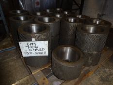 26 x CPM7000 Dimpled Roll Shells (understood to be new/ unused), free loading onto purchaser's