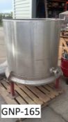 500L Single Skin Dished Bottom Vertical Tank, on legs, loading free of charge - yes, lot