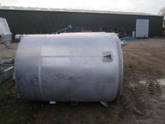 Waeschle Aluminium Hopper, with blowline entry, reverse jet filters can be mounted on the top,