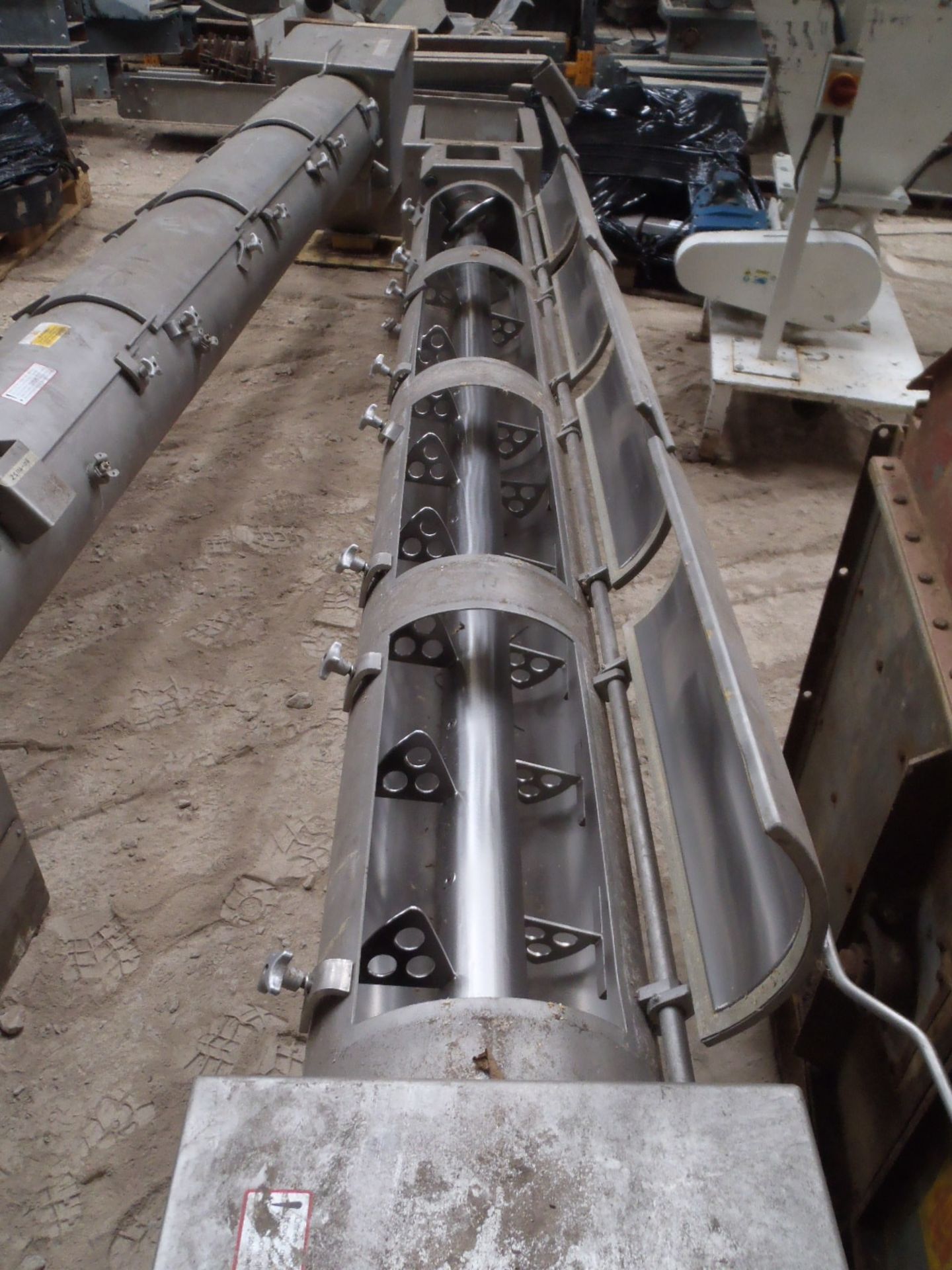 Buhler Condimat Stainless Steel Screw Conveyor, approx. 300mm dia. x 3m long, loading free of charge - Image 2 of 2