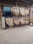*50 Steel Hopper Bottomed Tote Bins Lot located at the Gold Line Feeds Ltd, Kettering Road, Islip,