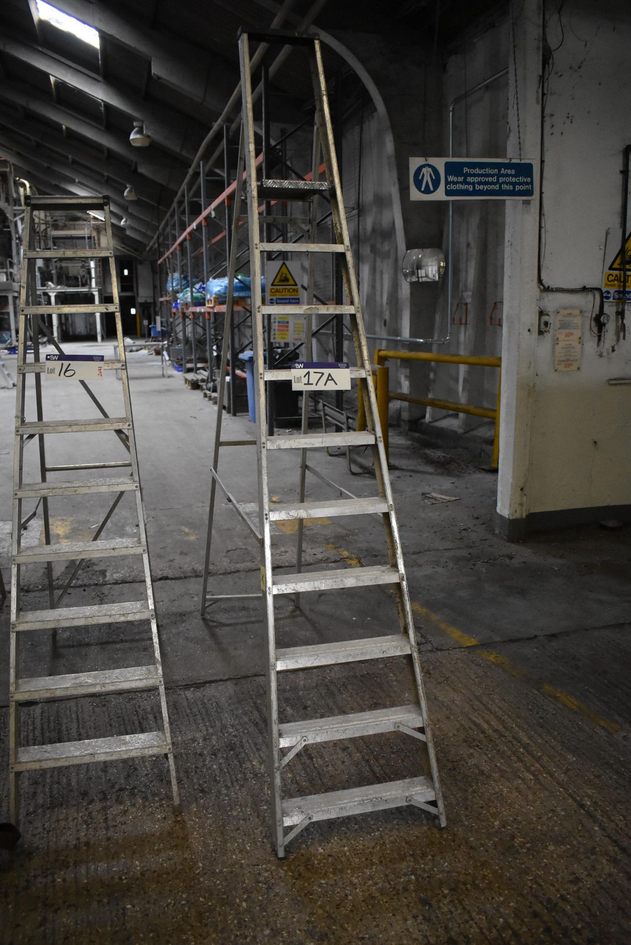 Ten Rise Alloy Stepladder  (Offered for sale on behalf of Jas Bowmans & Sons Ltd, equipment