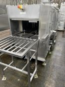Tray Washer, approx. 500mm wide between bars and m