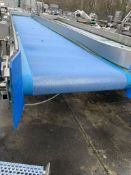 De-Watering Conveyor, with 20cm sides, approx. 1m