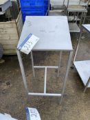 Stainless Steel Lectern, approx. 1.15m high x 0.58