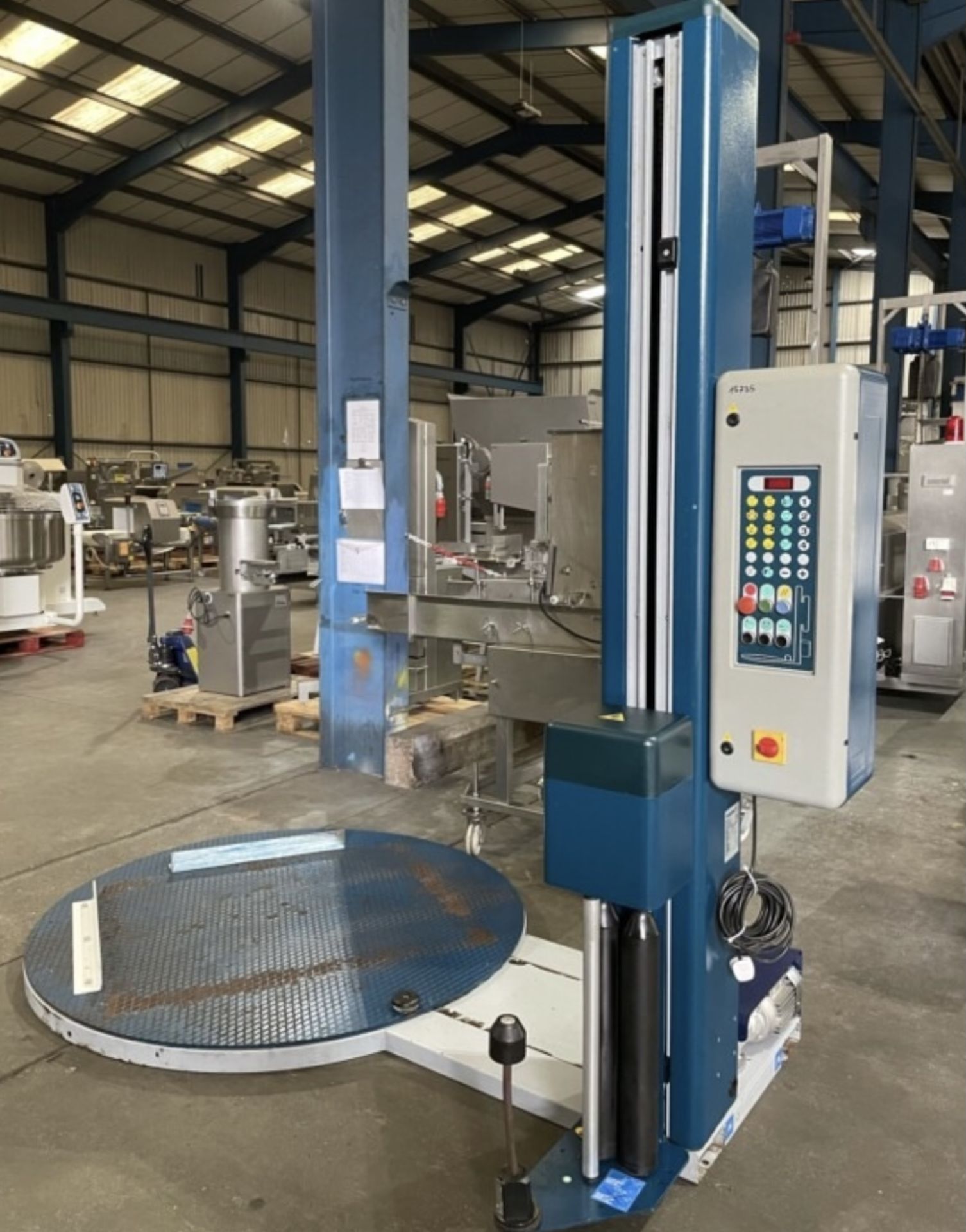 Robopack Rotoplant 507PFS Pallet Wrapper, approx. 2.9m long x 1.7m wide x 2.5m high, lift out charge