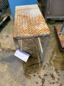 Mild Steel Table, approx. 450mm wide x 900mm long