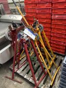 Four Pipe Benders & Guillotine, lift out charge -