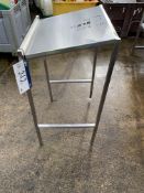 Stainless Steel Lectern, approx. 1.07m high x 0.64