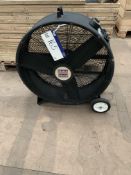 Sealey Industrial Drum Fan, approx. 820mm long x 300mm wide x 900mm high, lift out charge - £10