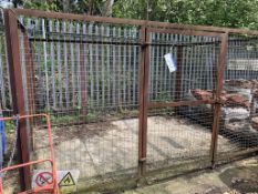 Wire Mesh Metal Cage, approx. 3.8m long x 2.7m wide x 2m high, lift out charge - £20 Please read the