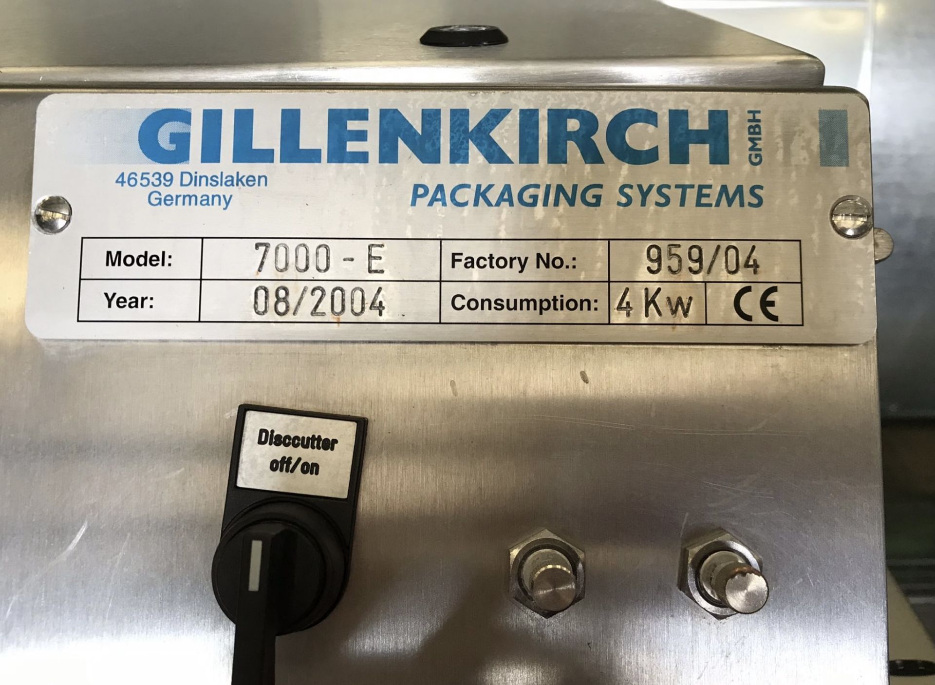 Gillenkirch 7000E Bagging Machine, approx. 4m x 1. - Image 7 of 7