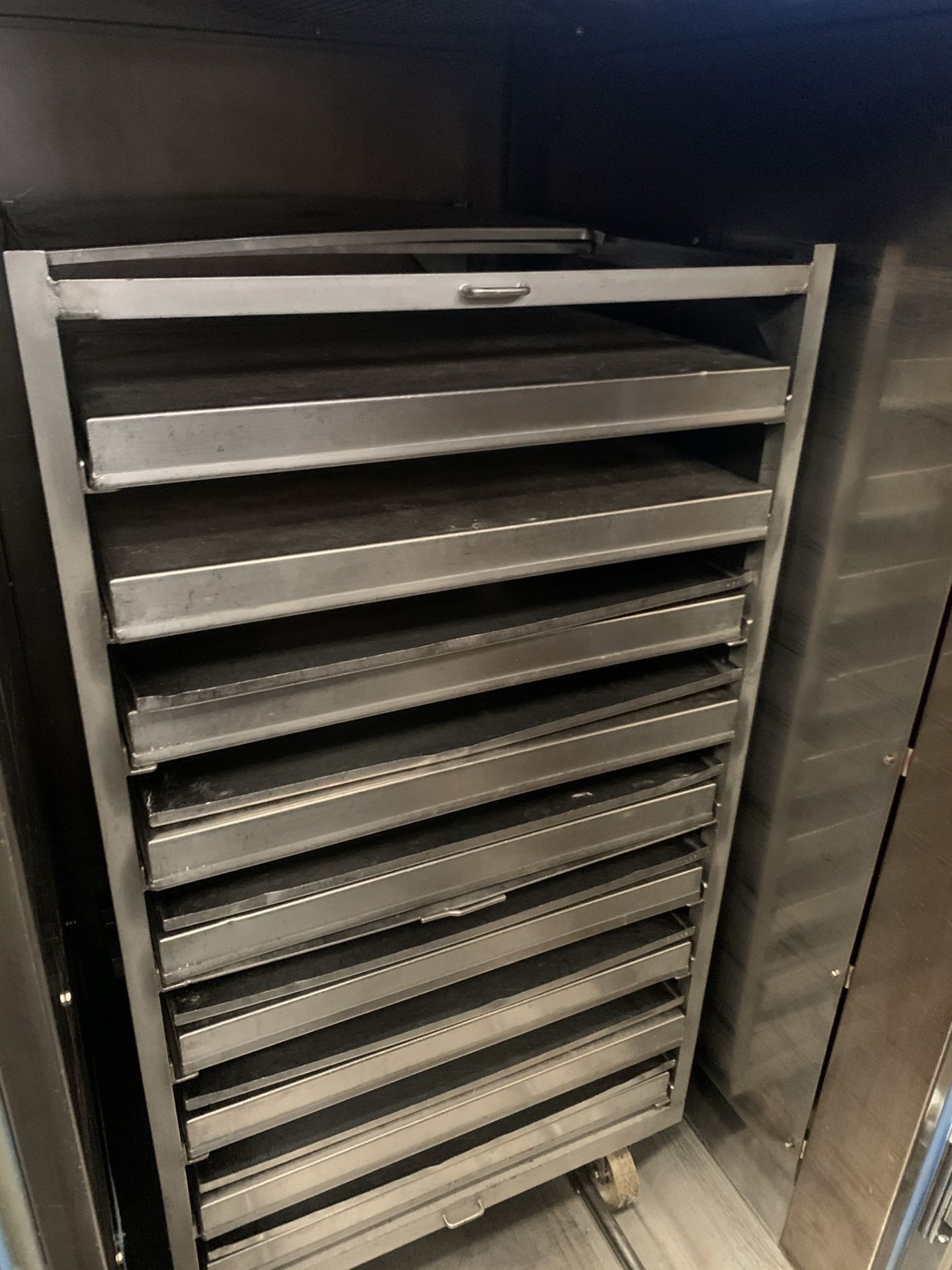 Rapidair Single Rack Cooker, with two doors and tr - Image 2 of 5