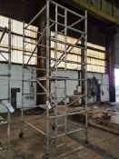 Alloy Scaffold Tower, approx. 4.25m high x 1.8m x