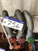 Three Crosby 55 tonne U Bolt Shackles