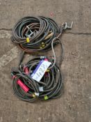 Five Arc Welding Torches, with five earth cables