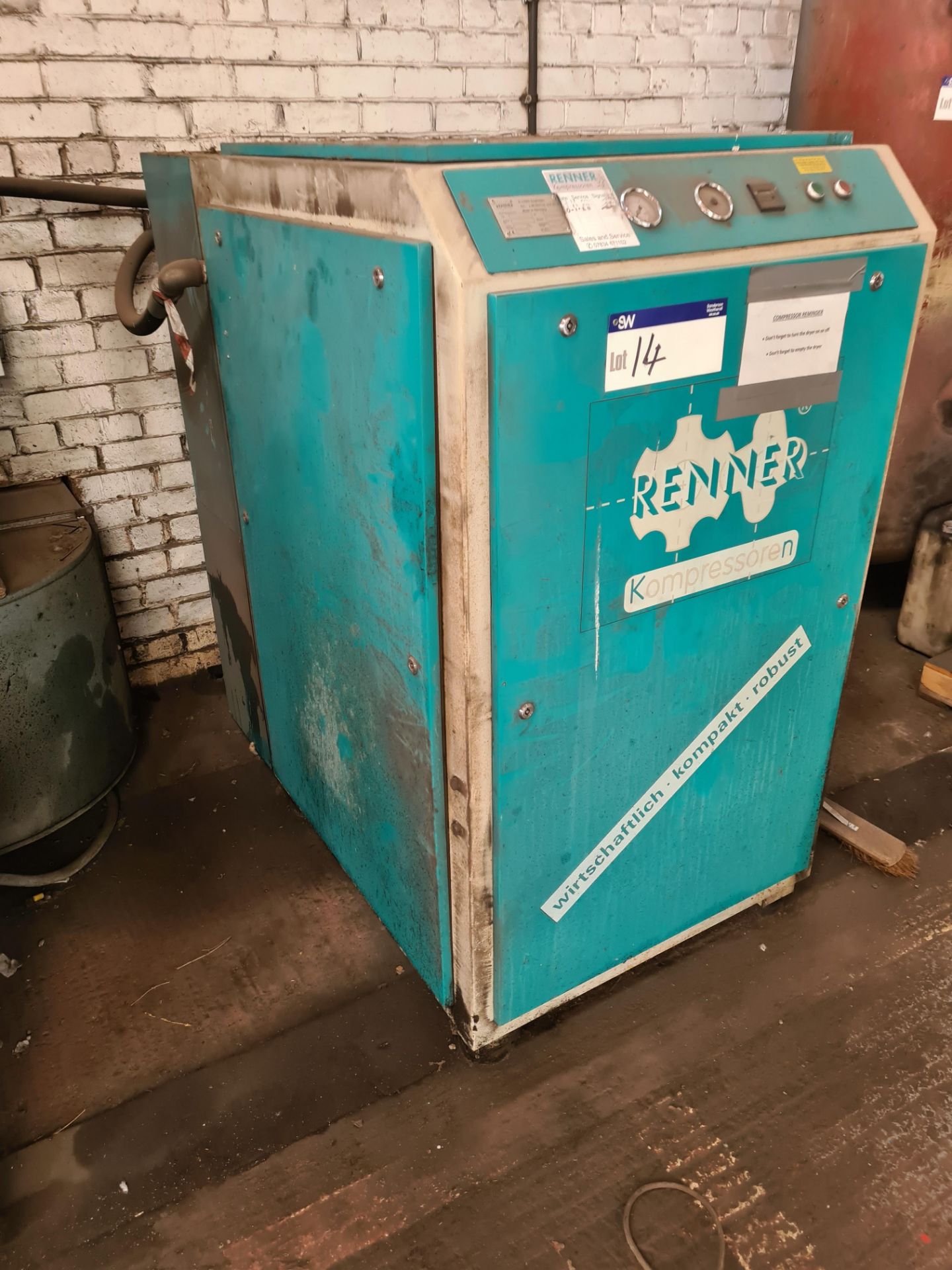 Renner RS-37 Packaged Air Compressor, serial no. 2