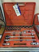 Kennedy ¾in. Socket Set, with carry case