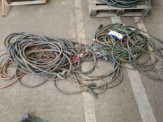 Quantity of Welding Cable, as set out in two stack