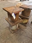 Two Steel Workshop Stools