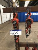 Tiger TLH11 750kg Lever Hoist, serial no. 1111003,