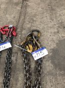 Yoke 7.5 tonne 2 Leg Lifting Chain, 2.8m, serial n