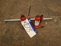 Two Sealey 3 tonne Bottle Jacks